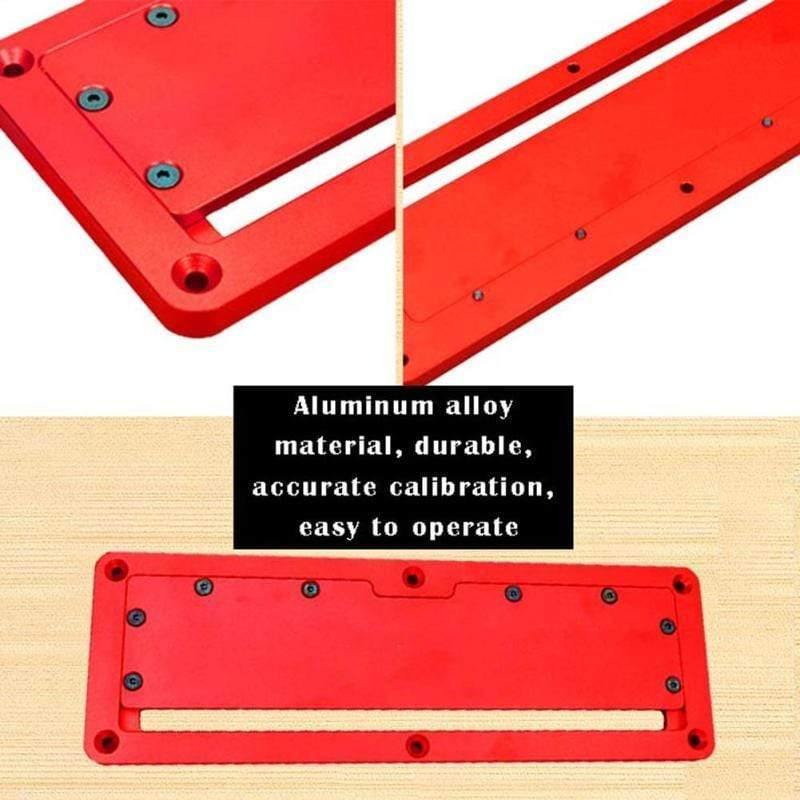 Electric Circular Saw Flip Cover Plate Flip-floor Table Special Cover Plate Adjustable Aluminium Insert Plate for Table Saw