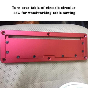 Electric Circular Saw Flip Cover Plate Flip-floor Table Special Cover Plate Adjustable Aluminium Insert Plate for Table Saw