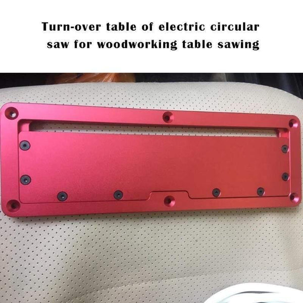 Electric Circular Saw Flip Cover Plate Flip-floor Table Special Cover Plate Adjustable Aluminium Insert Plate for Table Saw
