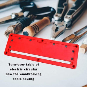 Electric Circular Saw Flip Cover Plate Flip-floor Table Special Cover Plate Adjustable Aluminium Insert Plate for Table Saw