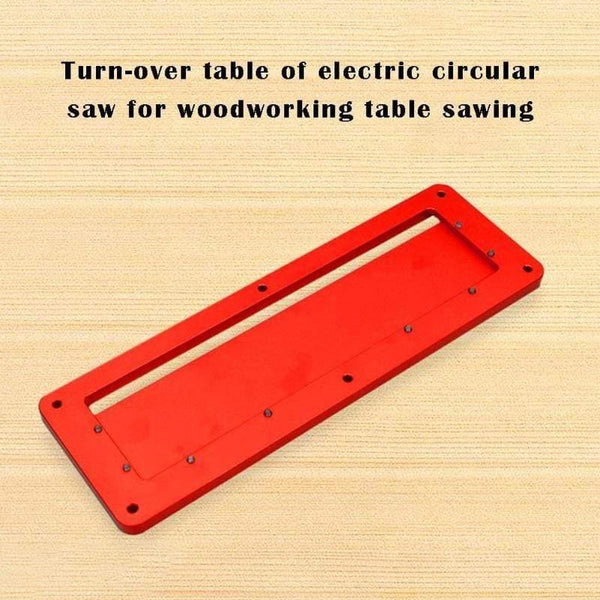 Electric Circular Saw Flip Cover Plate Flip-floor Table Special Cover Plate Adjustable Aluminium Insert Plate for Table Saw