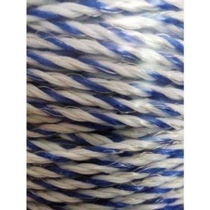 Planet Gates Electric Fence Poly Wire White Blue Polywire with Steel Wire Poly Rope For Horse Fencing Ultra Low Resistance Hot Wire Fencing