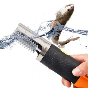 Electric Fish Scaler Waterproof Fishing Scalers Clean Fish Scale Remover Cleaner Automatic Rechargeable Descaler Scraper