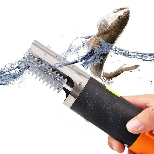 Electric Fish Scaler Waterproof Fishing Scalers Clean Fish Scale Remover Cleaner Automatic Rechargeable Descaler Scraper
