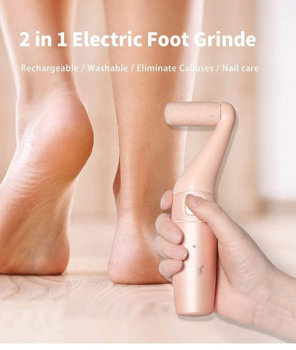 Planet Gates Electric Foot Grinder Vacuum Callus Remover Foot Pedicure Tools Rechargeable Foot Files Clean Tools Polished Nails For Dead Skin