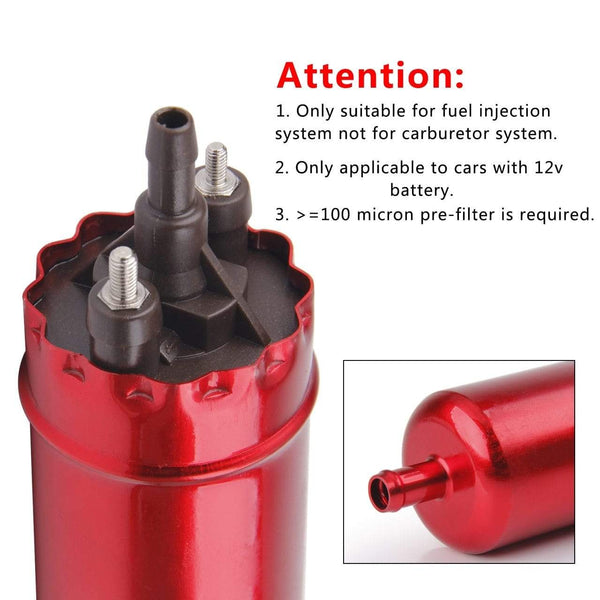 Planet Gates Electric Fuel Pump 125PSI 135 ltr/h Oil Transfer High Pressure Inline 0580464070