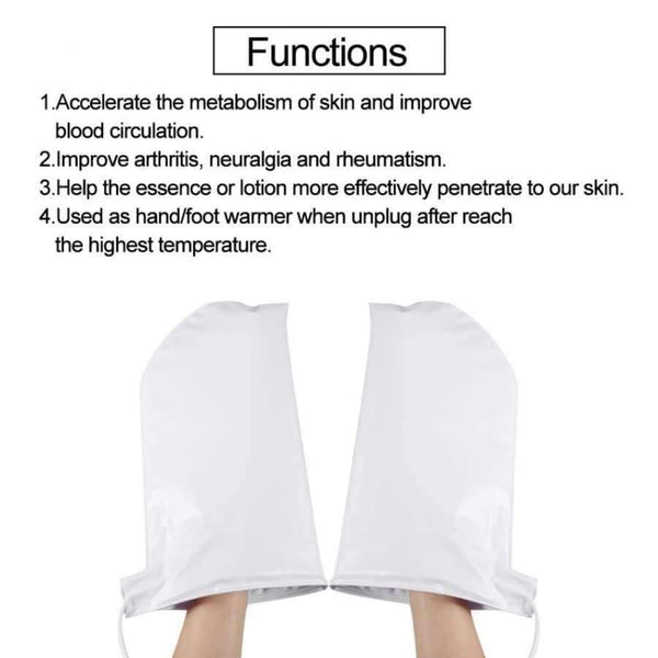 Planet Gates Electric Nail Art Hand Gloves Manicure Heated Mitts Infrared Wax Therapy Treatment SPA Warmer For Hand Care Mittens Nail  Tools