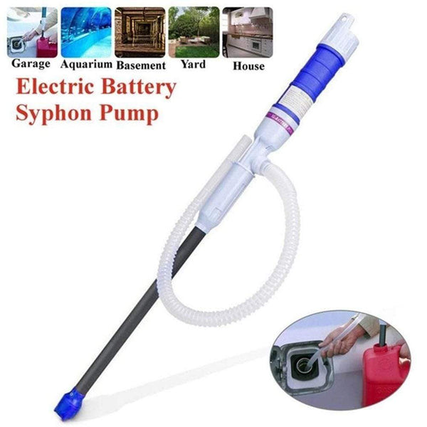 Planet Gates Electric Oil Pump Siphon Liquid Transfer Pump Handheld Pump Battery Operated Water Gas Tools Petrol Fuel Portable Car Siphon
