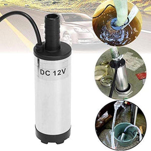 Planet Gates Electric Submersible Pump For Pumping Oil Water Steel Shell 12L/min Fuel Transfer Pump 12 V Volt With 3M Tube