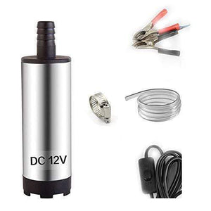 Planet Gates Electric Submersible Pump For Pumping Oil Water Steel Shell 12L/min Fuel Transfer Pump 12 V Volt With 3M Tube