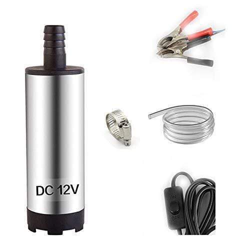 Planet Gates Electric Submersible Pump For Pumping Oil Water Steel Shell 12L/min Fuel Transfer Pump 12 V Volt With 3M Tube