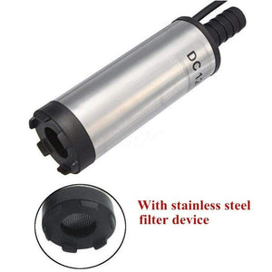 Planet Gates Electric Submersible Pump For Pumping Oil Water Steel Shell 12L/min Fuel Transfer Pump 12 V Volt With 3M Tube