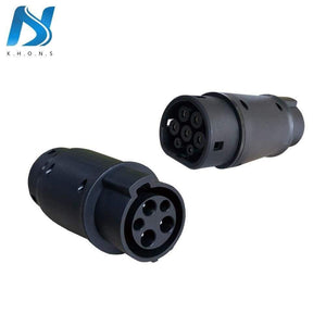 Planet Gates Electric Vehicle Car EV Charger SAE J1772 Connector Socket Type 1 To Type 2 EV Car Adapter Charging Plug IEC62196 Standard