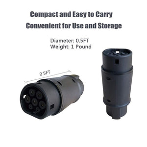 Planet Gates Electric Vehicle Charging Adapter 16A 32A Sae j1772 connector EVSE car charger Type 1 to Type2 EV adapter
