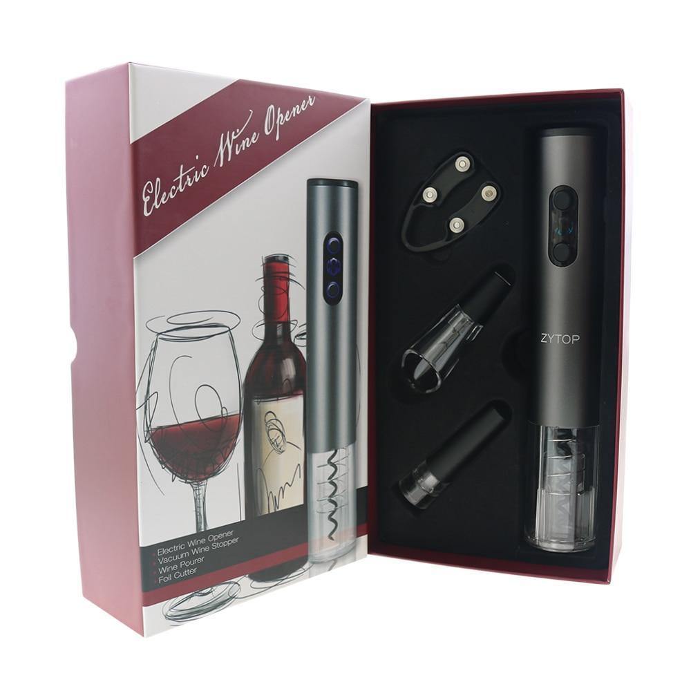 Electric Wine Opener Four-piece Set Household Hotel Party Wedding Automatic Red Wine Bottle Opener Kitchen accessories Tool