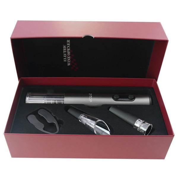 Electric Wine Opener Four-piece Set Household Hotel Party Wedding Automatic Red Wine Bottle Opener Kitchen accessories Tool