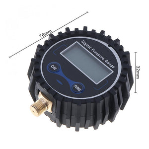 Planet Gates Electronic Digital Tyre Tire Pressure Gauge 0-230PSI Night Vision Metal Connector for Motorcycle Car Cycle Truck Tire