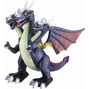 Planet Gates Electronic Jurassic Three-Headed Dinosaur Dinosaur toys acoustooptical  electric large abs Dinosaur Free Shipping