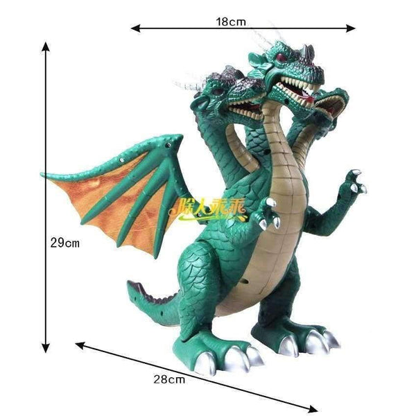Planet Gates Electronic Jurassic Three-Headed Dinosaur Dinosaur toys acoustooptical  electric large abs Dinosaur Free Shipping