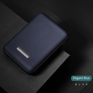 Planet Gates Elegant Blue USAMS Ultra-mini Light 10000mah Power Bank Dual USB Portable Powerbank 5V 2A Fast Phone External Battery for iPhone X~5 Samsung