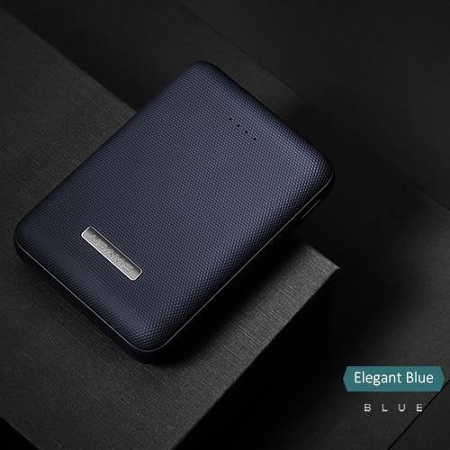 Planet Gates Elegant Blue USAMS Ultra-mini Light 10000mah Power Bank Dual USB Portable Powerbank 5V 2A Fast Phone External Battery for iPhone X~5 Samsung