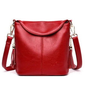 Elegant Female Shoulder Bags Ladies High Quality Leather Crossbody Bag Soft Solid Color