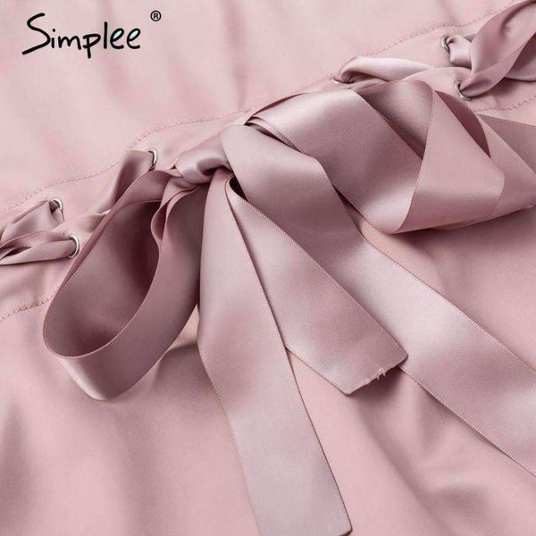 Planet Gates Elegant satin basic jacket coat Women lace up pocket biker jacket outwear Autumn winter casual zipper bomber jacket