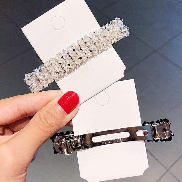 Elegant Shining Crystal Barrettes For Women Hair Ornament Headband Sweet Hair Clips Hairpins Fashion Hair Accessories