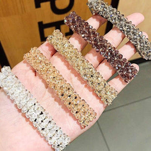 Elegant Shining Crystal Barrettes For Women Hair Ornament Headband Sweet Hair Clips Hairpins Fashion Hair Accessories