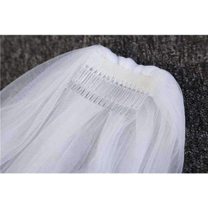 Planet Gates Elegant Wedding Veil 3 Meters Long Soft Bridal Veils With Comb One-layer Ivory White Color Bride Wedding Accessories