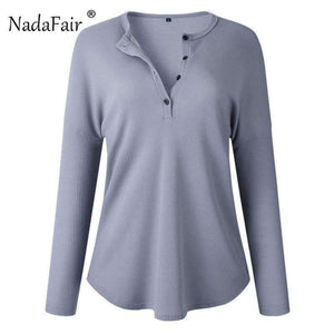 Planet Gates Elegant Women Knitted Jumper Top Button V Neck Long Sleeve Autumn Sweater Female Solid Plus Size Knit Pullover Sweaters