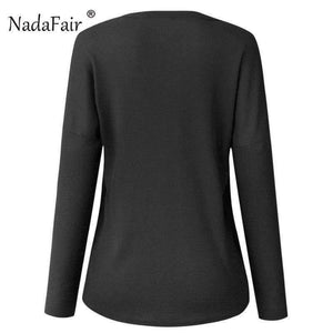 Planet Gates Elegant Women Knitted Jumper Top Button V Neck Long Sleeve Autumn Sweater Female Solid Plus Size Knit Pullover Sweaters