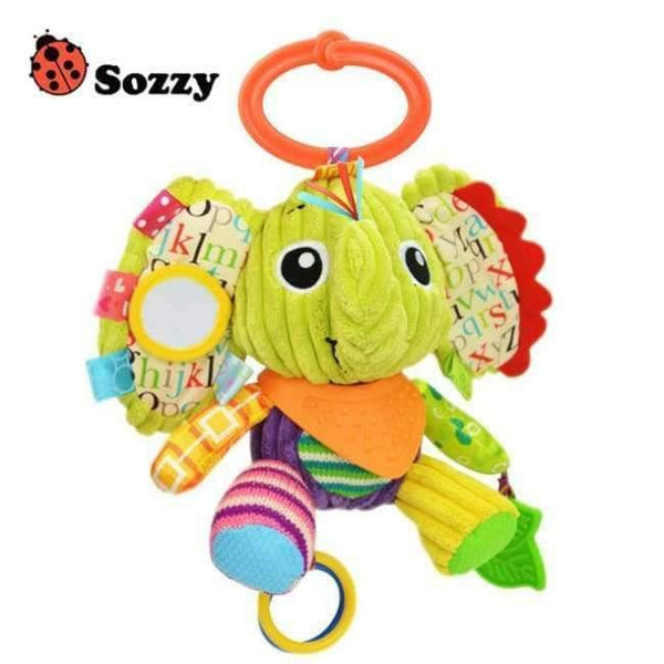 Planet Gates Elephant 1pcs Sozzy Multifunctional Baby Toys Rattles Mobiles Soft Cotton Infant Pram Stroller Car Bed Rattles Hanging Animal Plush Toys