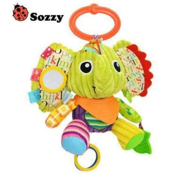 Planet Gates Elephant 1pcs Sozzy Multifunctional Baby Toys Rattles Mobiles Soft Cotton Infant Pram Stroller Car Bed Rattles Hanging Animal Plush Toys