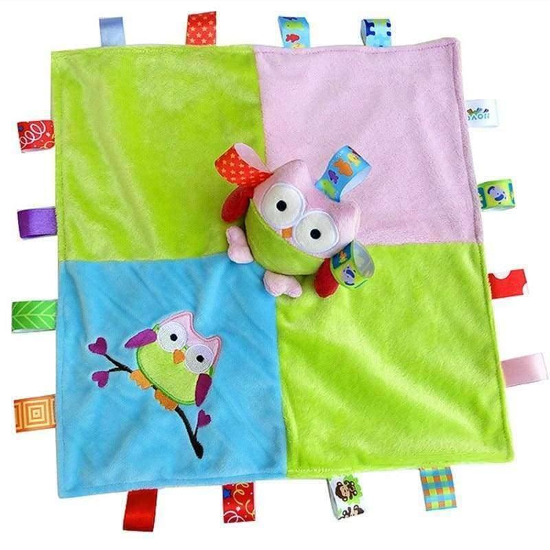 Planet Gates elephant Animal Appease Towel Baby Plush Rattle Blankie of Infant Comforter Appease Toys Bed Sleep Animal Cloth Blanket Cartoon Toys