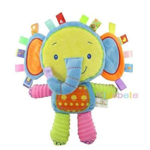 Planet Gates Elephant Baby Appease Toys Ring Bell Squeaky Sound Educational Toys Soft Plush Rattles Mobiles Toys For Girls Christmas Gift