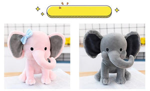 Planet Gates Elephant Plush Toys Baby Room Decorative Stuffed Dolls for Slepping 25cm Kawaii Animal Child Kids Plushiies Toy Pink Grey Doll