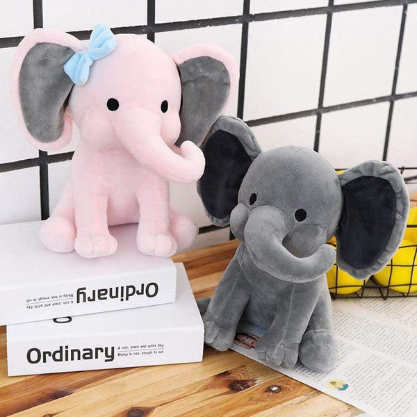 Planet Gates Elephant Plush Toys Baby Room Decorative Stuffed Dolls for Slepping 25cm Kawaii Animal Child Kids Plushiies Toy Pink Grey Doll