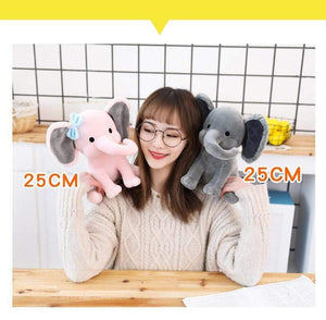 Planet Gates Elephant Plush Toys Baby Room Decorative Stuffed Dolls for Slepping 25cm Kawaii Animal Child Kids Plushiies Toy Pink Grey Doll
