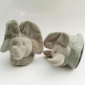 Planet Gates elephant slipper 1PCS 28CM Electrical Peek A Boo Dog Plush Stuffed Animals Singing Baby Music Toys Ears Flaping Move Interactive Doll Kids Gifts