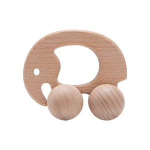 Planet Gates Elephant style Wooden Child Block For Babies BPA Free Organic Beech Animal Shape Baby Toy Car Montessori Toys Brain Game Handmade Crafts Gifts