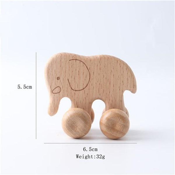 Planet Gates elephant Wooden Child Block For Babies BPA Free Organic Beech Animal Shape Baby Toy Car Montessori Toys Brain Game Handmade Crafts Gifts