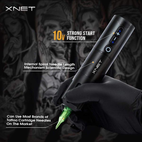 Planet Gates Elite Wireless Tattoo Pen Machine Powerful Coreless DC Motor Fast Charging 2400mAh Lithium Battery for Artist Body