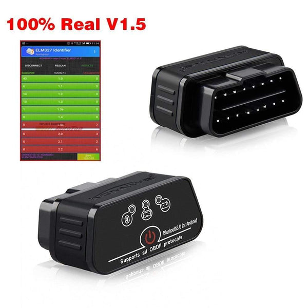 Planet Gates ELM327 OBD2 Scanner Auto scanner ICar2 KONNWEI Bluetooth ELM 327 V 1.5 Car Diagnostic Tool EML327 OBD 2 Scanner Pic18f25k80 Chip