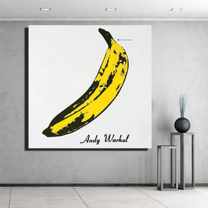 Embelish Hand Draw Andy Warhol Banana HD Print Canvas Oil Painting Kitchen Decor Wall Posters Living Room Artwork Home Pictures
