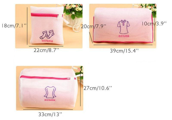 Embroidered Bra Lingerie Special Wash Bag Padded Machine Washable Mesh Kit Laundry Basket Bag Laundry Bags