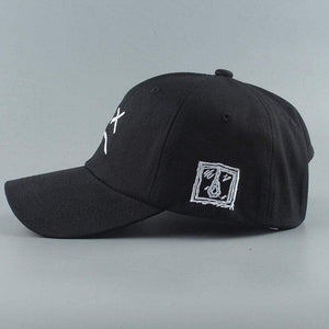 Planet Gates Embroidery 100% Cotton Baseball Cap Sad face White Black Hat Golf Cap Hip Hop Snapback Women Men