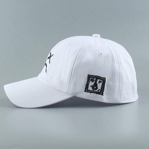Planet Gates Embroidery 100% Cotton Baseball Cap Sad face White Black Hat Golf Cap Hip Hop Snapback Women Men