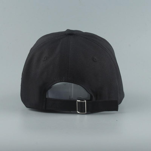 Planet Gates Embroidery 100% Cotton Baseball Cap Sad face White Black Hat Golf Cap Hip Hop Snapback Women Men