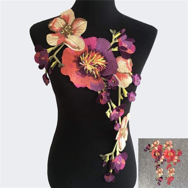 Planet Gates Embroidery Lace Fabric Polyester Venise Applique Sewing Trims DIY Lace Collar Neckline Accessories Craft For Sewing The Dress